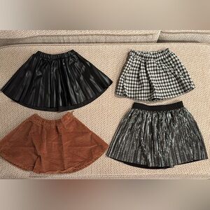 Zara Kids Skirt Set - Black, Brown, Gray, Silver